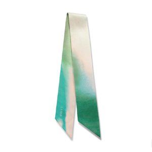La Mer Silk Ribbon Scarf in Jade NWT